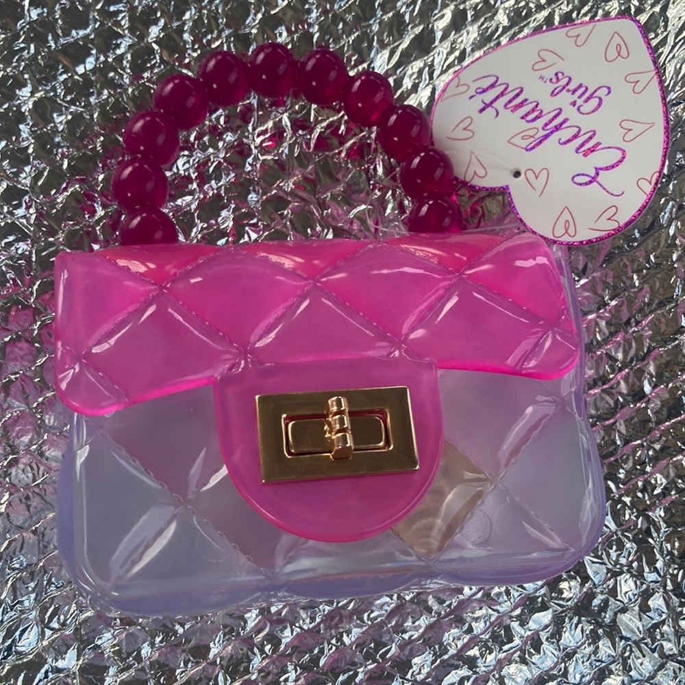 FINAL DROP 🚨NWT mini hot pink Barbievibes kids toddler mini purse clasp closure